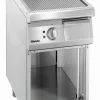 Elektro Griddleplatte mit Stahlplatte gerillt, offener Unterbau, B 400 x T 700mm