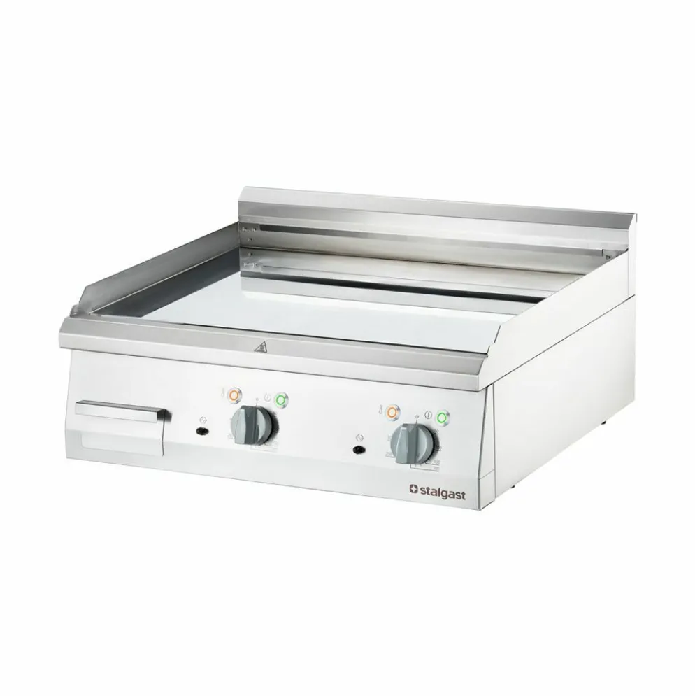 Elektro-Griddleplatte, verchromt 700ND, glatte Grillfläche, 800x700mm
