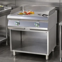 Elektro-Grillplatte FTH-C-780E mit Unterbau glatt & verchromt, 9 kW