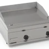 Elektro-Grillplatte glatt hartverchromt – 2 Heizzonen Tischgerät Edelstahl