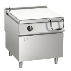 Elektro-Kippbratpfanne 80 L, Compound-Stahl, elektrische Kippung, 9 kW, 800 x 900 x 900 mm