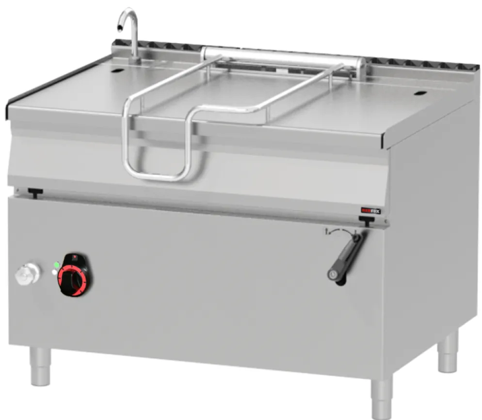 Elektro-Kippbratpfanne mit 120 Liter Becken