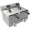Elektro Tischfriteuse 2×8 L, 2×3 kW Edelstahl