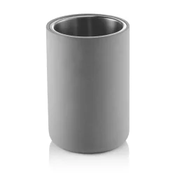 Flaschenkühler, Ø 13 cm, Höhe 20 cm, Beton, doppelwandig, Chromnickelstahl 18/10