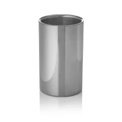 Flaschenkühler, Ø 12 cm, Höhe 19 cm, gun metal, doppelwandig, Chromnickelstahl