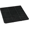 Fußbodenmatten System, Klick-System, 90 x 90 x 1 cm, schwarz, Gummi