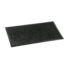Fußbodenmatte, 152 x 90 x 1 cm, schwarz, Gummi