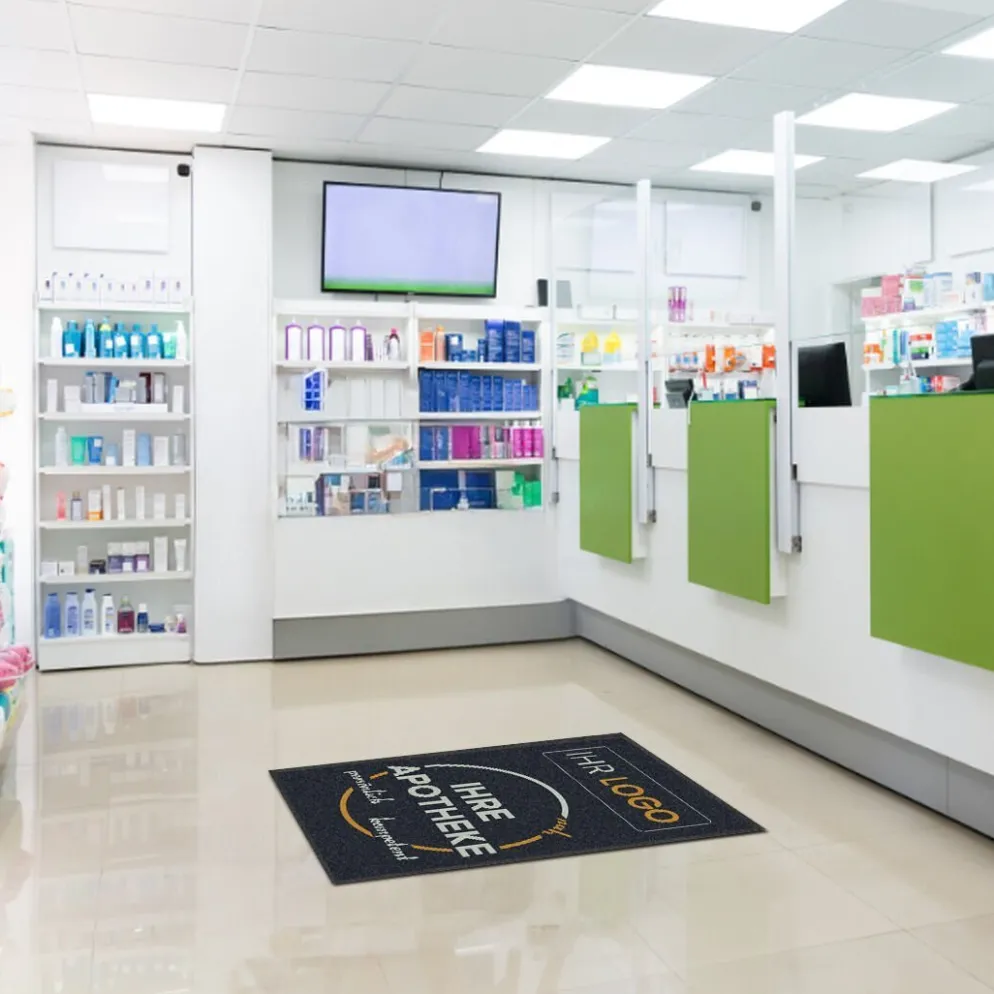 Fussmatte AT10 für Apotheke mit Logo, 80x120cm