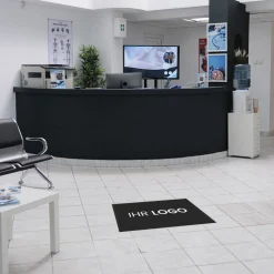 Fussmatte dark mit Logo 60x40cm