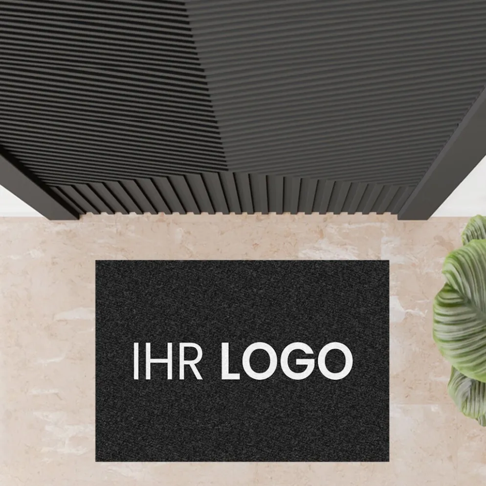Fussmatte dark mit Logo 60x40cm