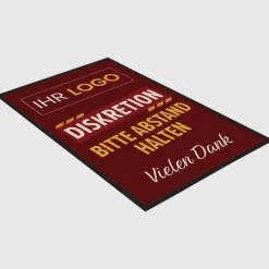 Fussmatte DIS20 für Diskretion mit Logo, 80x120cm