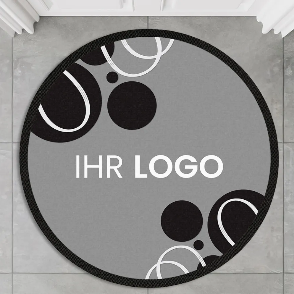 Fussmatte FML350 mit Logo, rund Ø 100cm