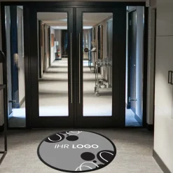 Fussmatte FML350 mit Logo, rund Ø 100cm