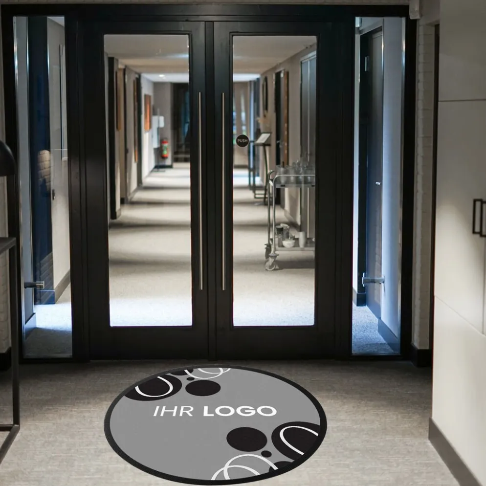 Fussmatte FML350 mit Logo, rund Ø 100cm