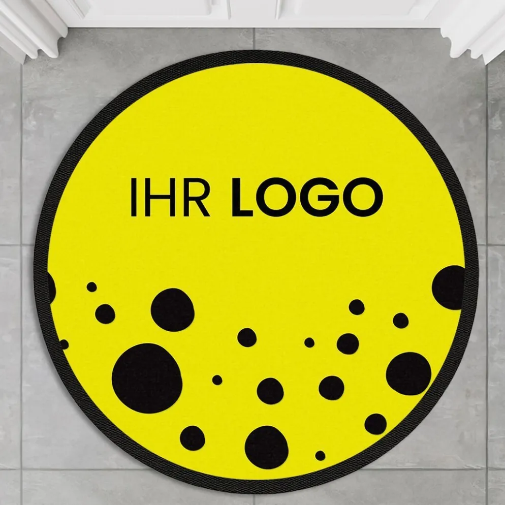 Fussmatte FML100 mit Logo, rund Ø 100cm