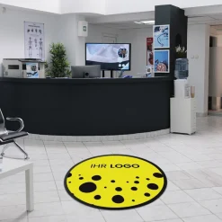 Fussmatte FML100 mit Logo, rund Ø 100cm