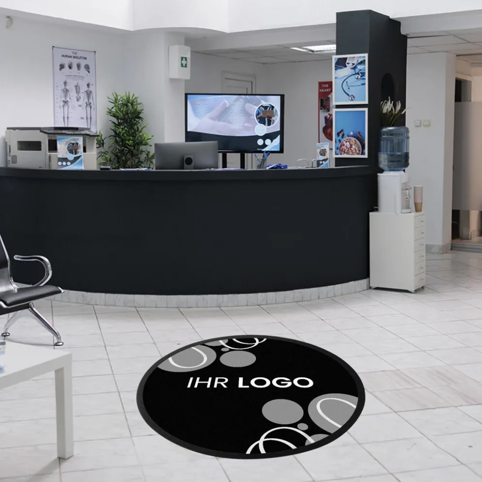 Fussmatte FML200 mit Logo, rund Ø 100cm