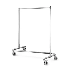 Garderobenwagen Z-Form 120 x 54,5 x 172,5 cm, Chromnickelstahl