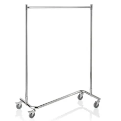 Garderobenwagen Z-Form 120 x 54,5 x 172,5 cm, Chromnickelstahl