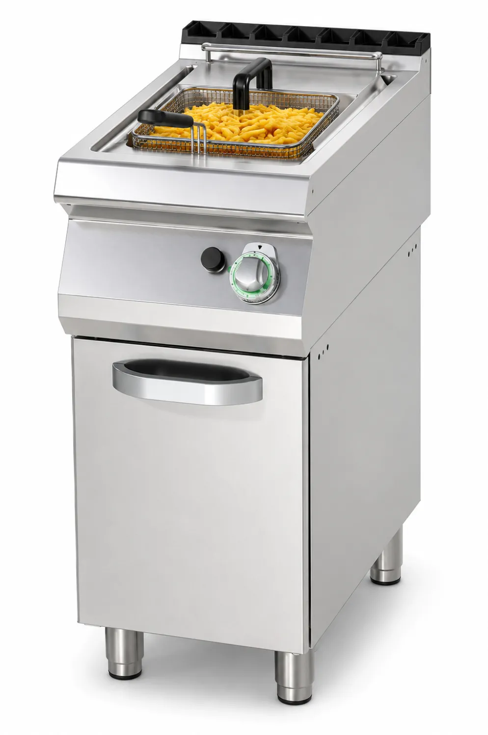 Gas-Fritteuse FE-740/17G mit Unterschrank 17 Liter, 14 kW