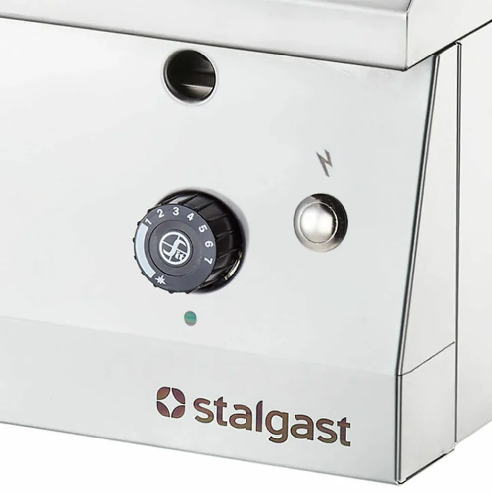 Gas-Griddleplatte, verchromt 700ND, glatte Grillfläche, 800x700x250 mm