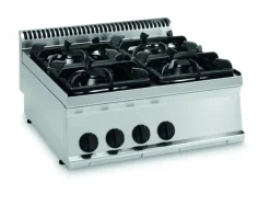 Gas-Kochfläche 700 4 Brenner, 19,5 kW, Tischgerät