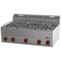 Gas-Kochherd RED600 5 Brenner, Breite 990mm, 16,8kW