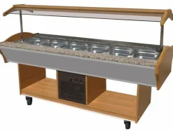Gastro Buffet Salatbar für 6x GN1/1, 2200 x 900 x 850 / 1350 mm