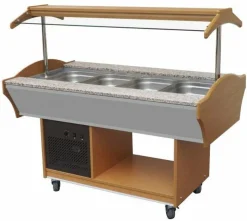 Gastro Buffet Salatbar für 4x GN1/1, 1550 x 900 x 850 / 1350 mm