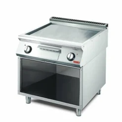 Gastro M elektro Grillplatte glatt geschliffen, 800x700x850mm, 10,8kW