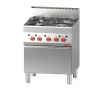 Gastro M Gasherd 4 Brenner mit Ofen, 700x650x850mm, 22,2kW