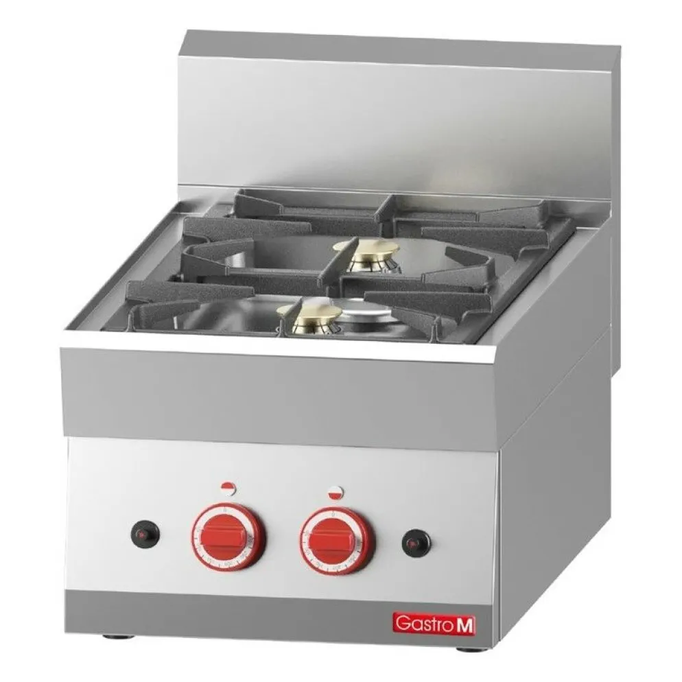 Gastro M Gasherd 2 Brenner, 400x650x280mm, 8,6kW
