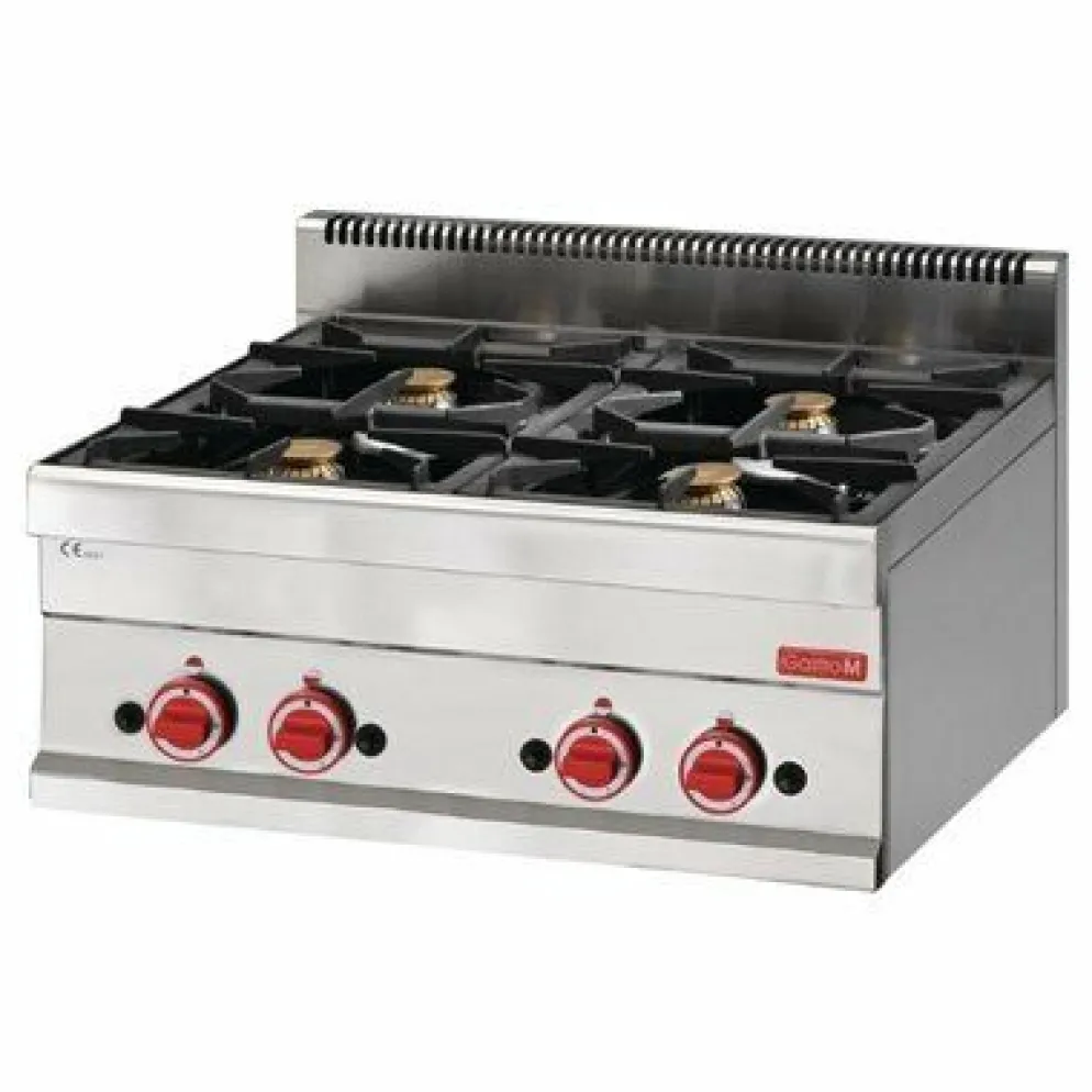 Gastro M Gasherd 4 Brenner, 400x650x280mm, 17,2kW