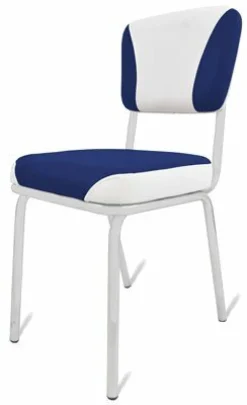 Gastronomie Cafe Stuhl California blau, weiss