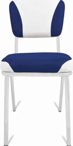 Gastronomie Cafe Stuhl California blau, weiss