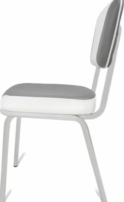Gastronomie Cafe Stuhl California grau, weiss