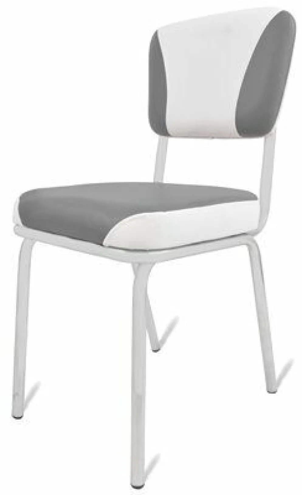 Gastronomie Cafe Stuhl California grau, weiss