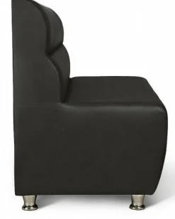 Gastronomie Sitzbank Cafe1 schwarz, Länge 100 cm, Höhe 90 cm
