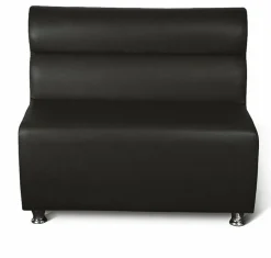 Gastronomie Sitzbank Cafe1 schwarz, Länge 100 cm, Höhe 90 cm
