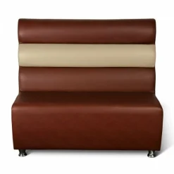 Gastronomie Sitzbank GALA braun mit beige 120 cm