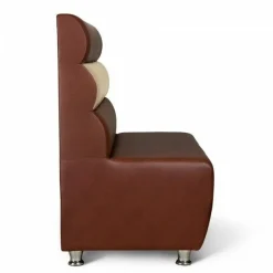 Gastronomie Sitzbank GALA braun mit beige 120 cm