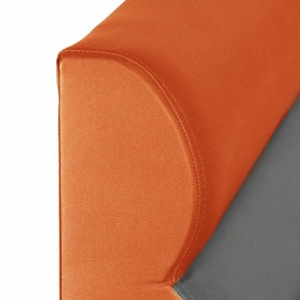 Gastronomie Sitzbank GALA Orange/Grau, Länge 120 cm