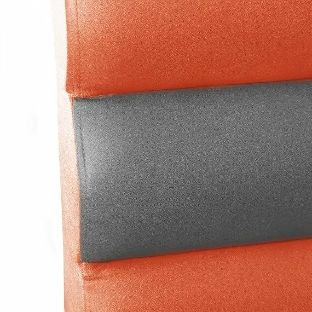 Gastronomie Sitzbank GALA Orange/Grau, Länge 120 cm