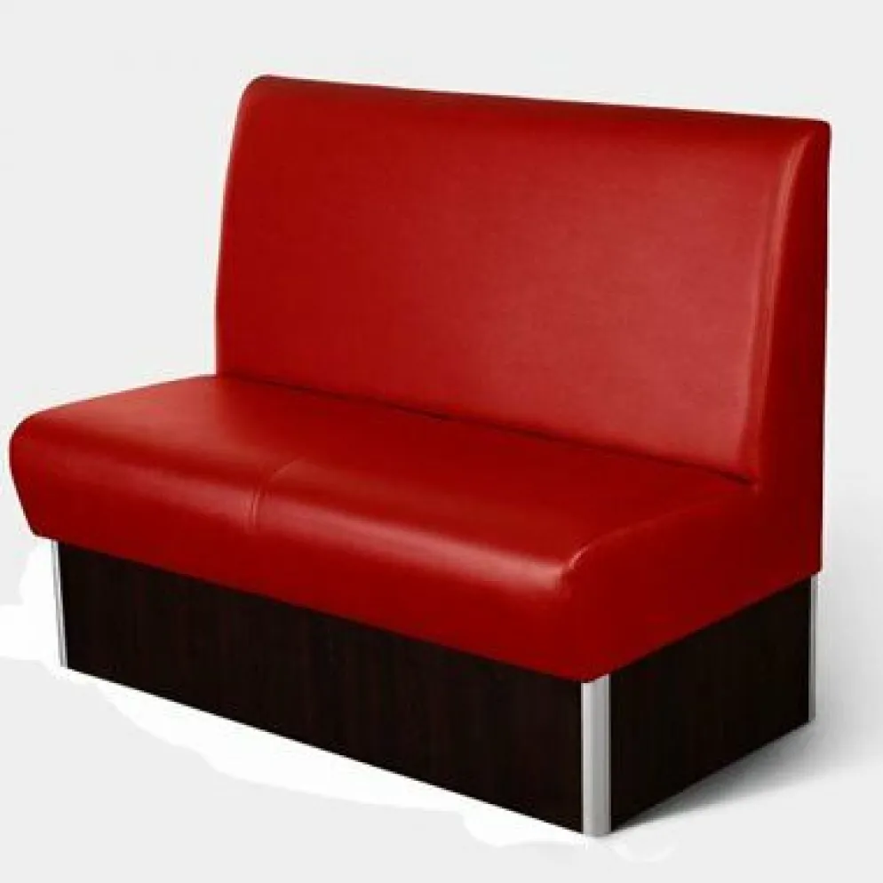 Gastronomie Sitzbank Woody rot, Länge 120 cm