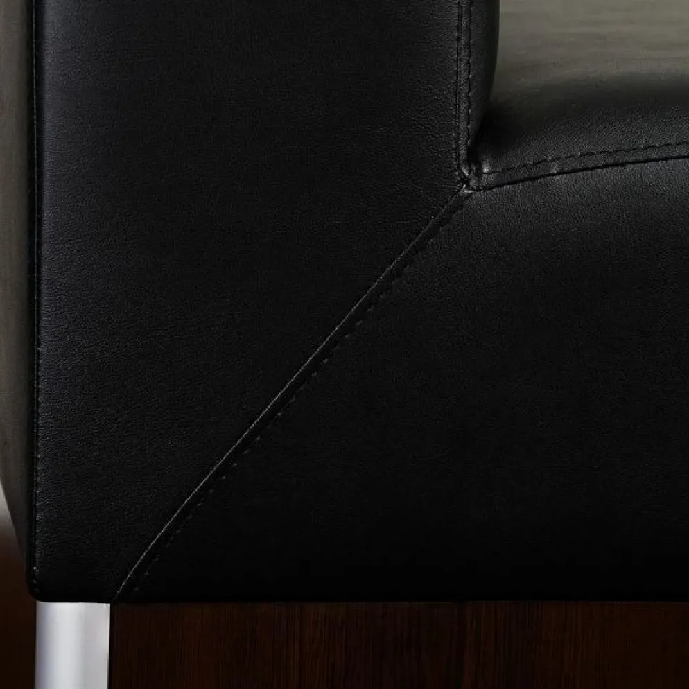 Gastronomie Sitzbank Woody schwarz, Länge 120 cm