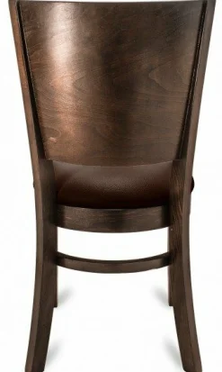 Gastro Restaurantstuhl Elan Sitz in braun
