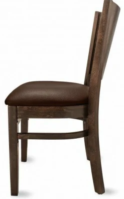 Gastro Restaurantstuhl Elan Sitz in braun
