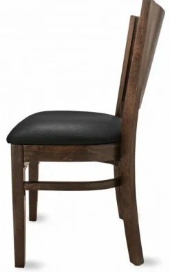 Gastro Restaurantstuhl Elan Sitz in schwarz