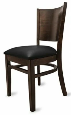 Gastro Restaurantstuhl Elan Sitz in schwarz