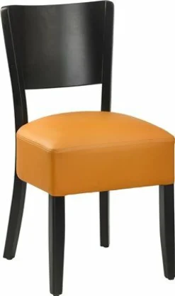 Gastro Stuhl Celina orange, Beizton Wenge